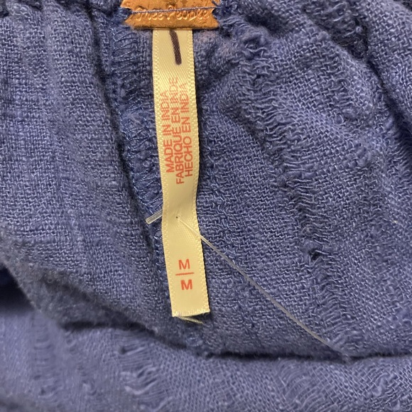 Free People Mid Length Skirt Color Blue Size Medium - Picture 6 of 10